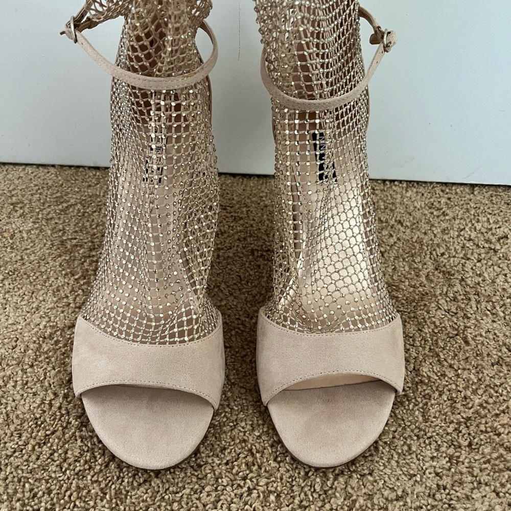 Nine West Imery Rhinestone Fishnet Bootie - SIZE 12 - Picture 3 of 5